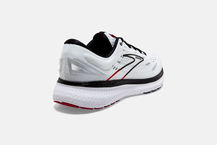 Brooks Glycerin 19 Road Loopschoenen Heren - Wit/Zwart/Rood - 873521HMA